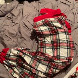 Plaid Red and Green Pajama Pants